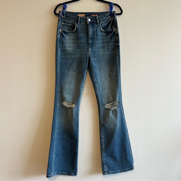 Anthropologie Blue Flare & Wide Leg Jeans - Picture 1 of 10
